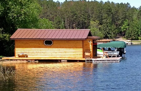 Log Boathouse Door Applications